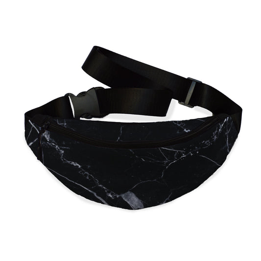 Black marble Fanny pack
