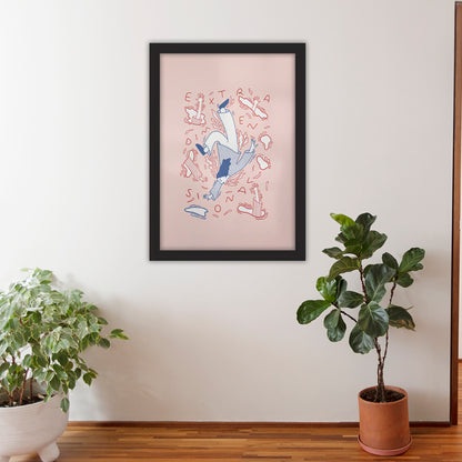 Extra Dimensional framed poster