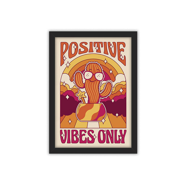 Positive Vibes Framed Poster