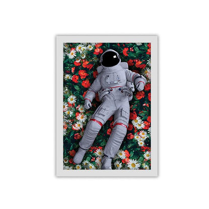 Astronaut in Nature framed poster