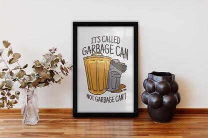 Garbage Can framed poster