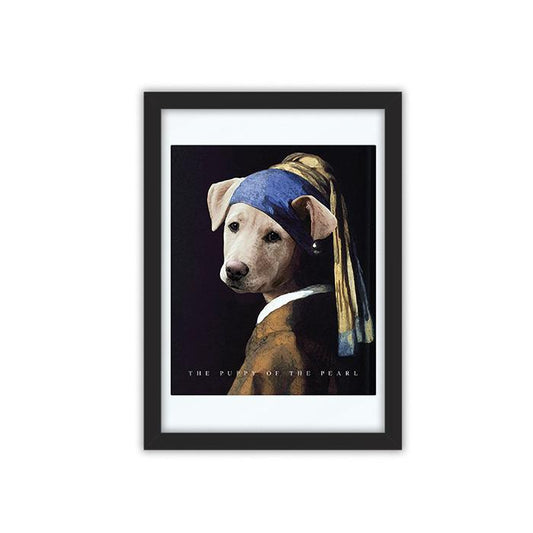 Puppy of the Pearl framed poster