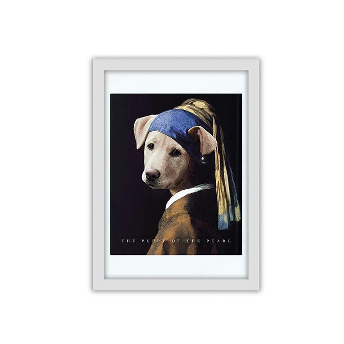 Puppy of the Pearl framed poster