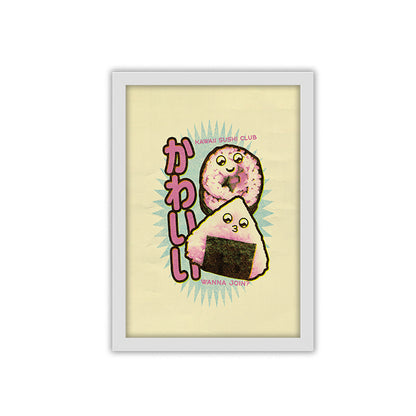 Kawaii Sushi framed poster