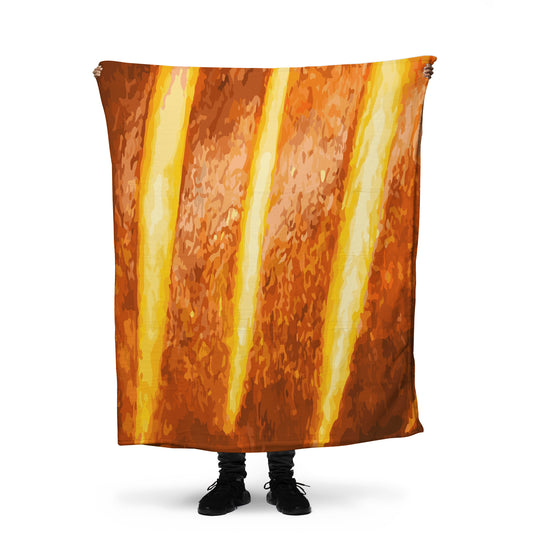 Bread loaf throw blanket