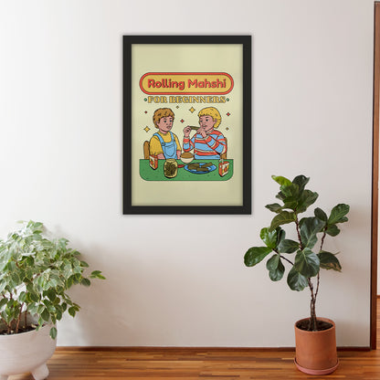 Rolling Mahshi for Beginners framed poster