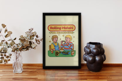 Rolling Mahshi for Beginners framed poster