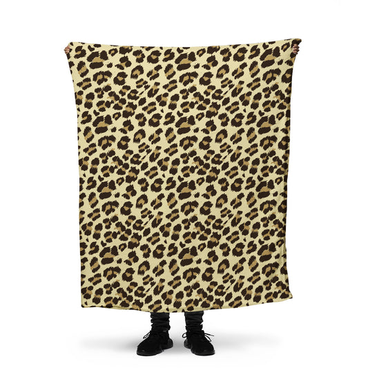 Leopard throw blanket