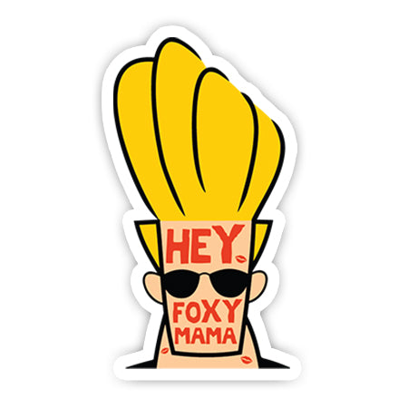 Hey foxy mama sticker-Minis-MADD-[Laptop sticker Egypt]-[Laptop sticker in Egypt]-sticktop