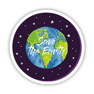 Save the earth Sticker-Minis-MADD-[Laptop sticker Egypt]-[Laptop sticker in Egypt]-sticktop