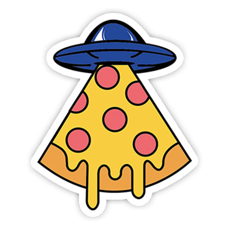 Spaceship Pizza sticker-Minis-MADD-[Laptop sticker Egypt]-[Laptop sticker in Egypt]-sticktop