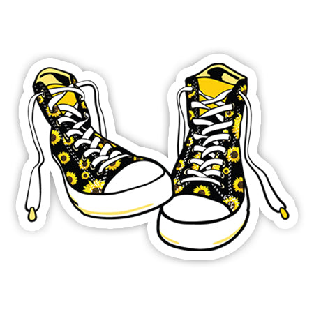 Sunflower Converse sticker-Minis-MADD-[Laptop sticker Egypt]-[Laptop sticker in Egypt]-sticktop